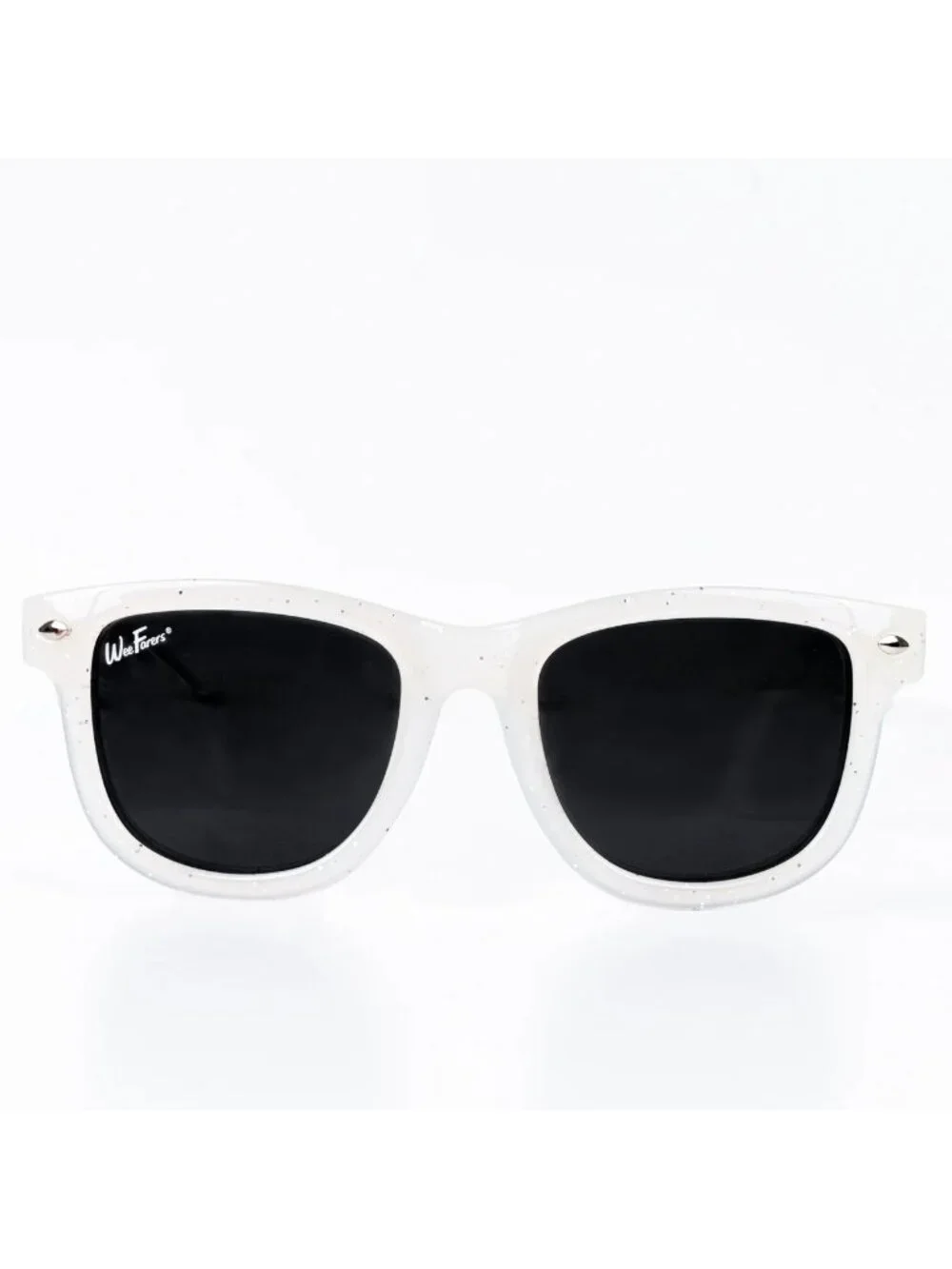 WEEFARERS Polarized White Clear Summer Sparkler Sunglasses Size Ages 4-6 NEW NIB